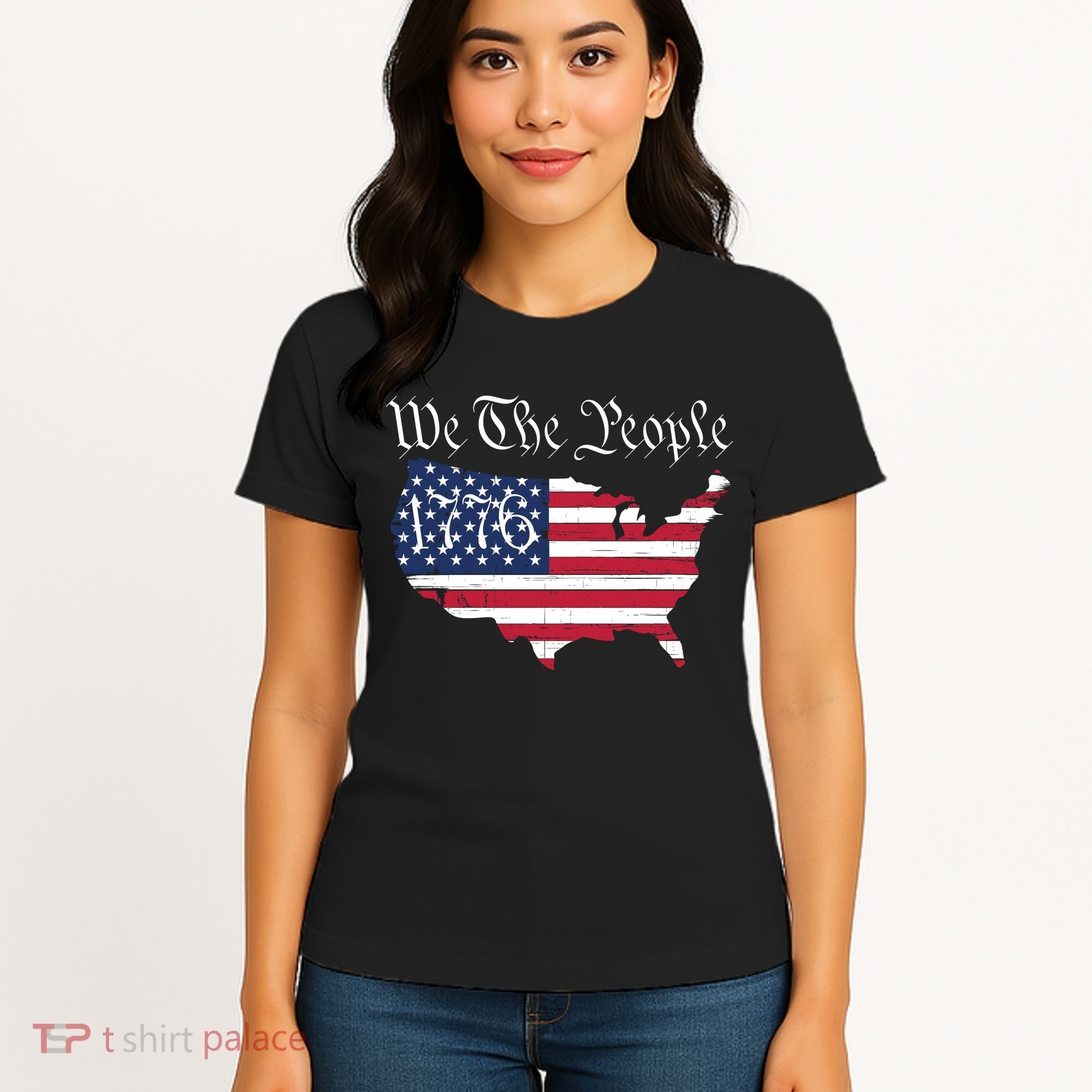 We The People 1776 Conservative Patriotic American US Constitution American Women's T-Shirt