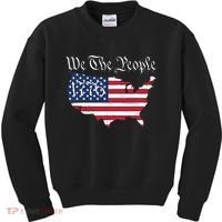 We The People 1776 Conservative Patriotic American US Constitution American Kids Sweatshirt thumb 0