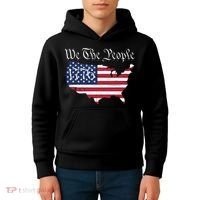 We The People 1776 Conservative Patriotic American US Constitution American Kids Hoodie thumb 4