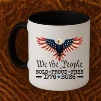We The People Bold Proud Free 1776-2026 Coffee Mug thumb 2