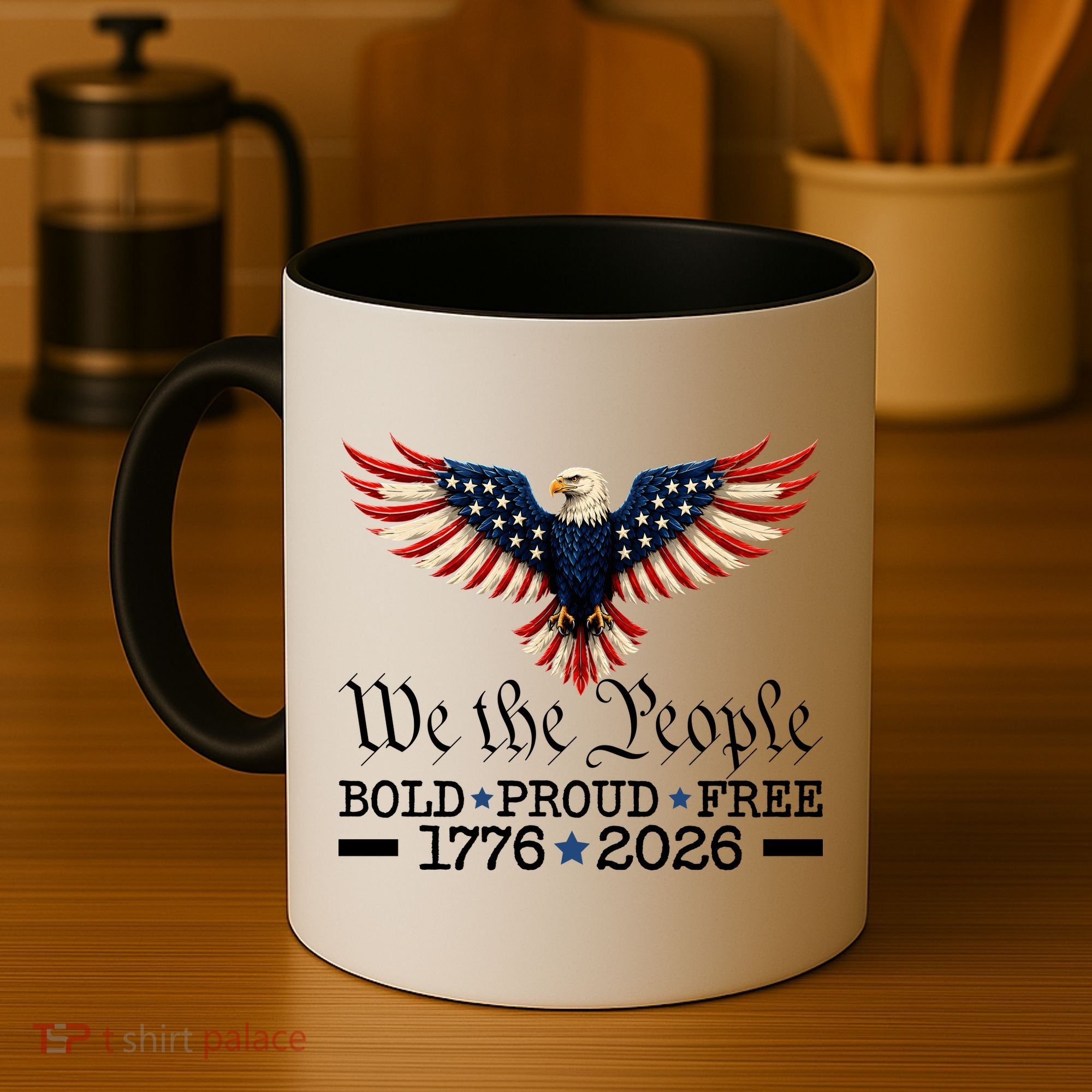 We The People Bold Proud Free 1776-2026 Coffee Mug