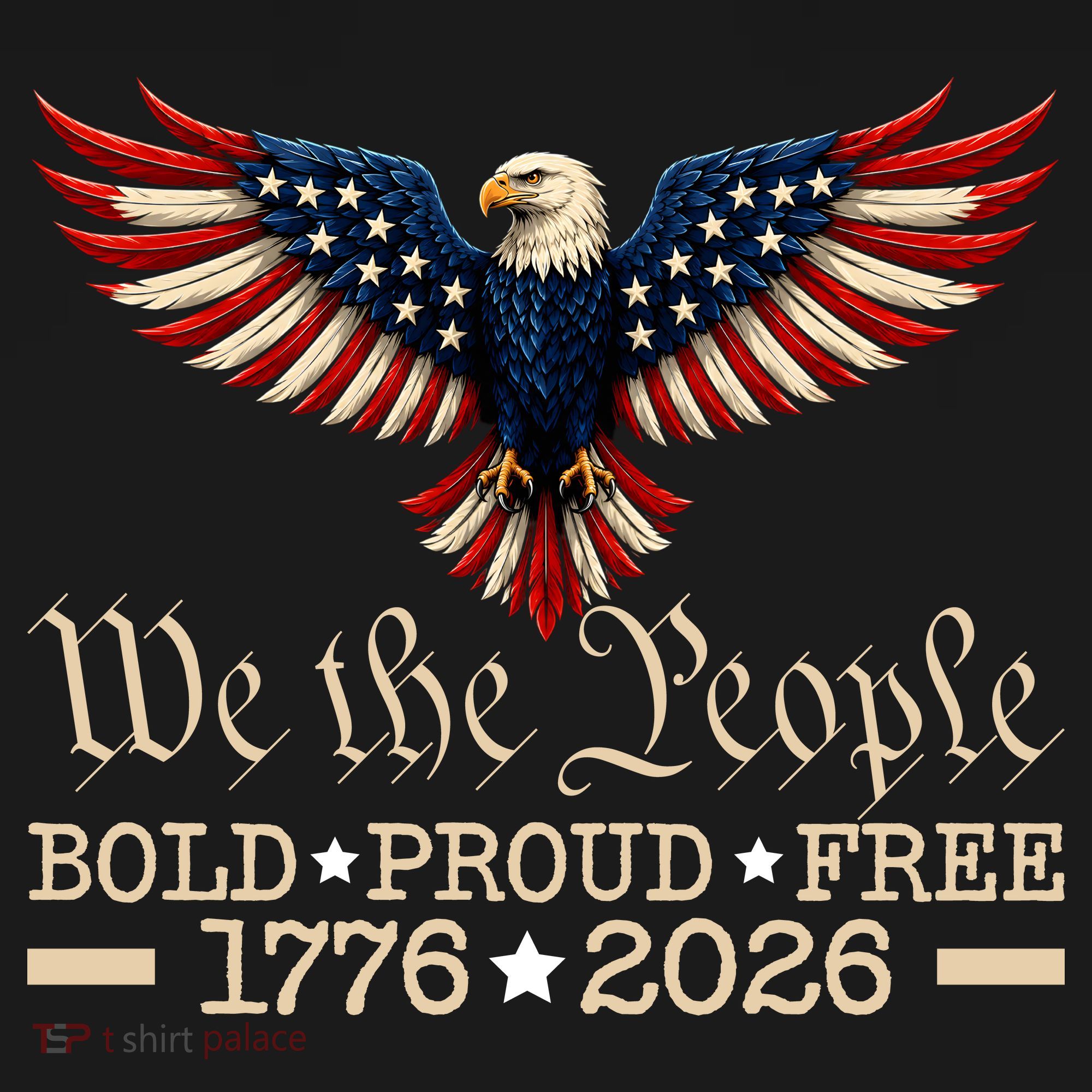 We The People Bold Proud Free 1776-2026 Baby Bodysuit