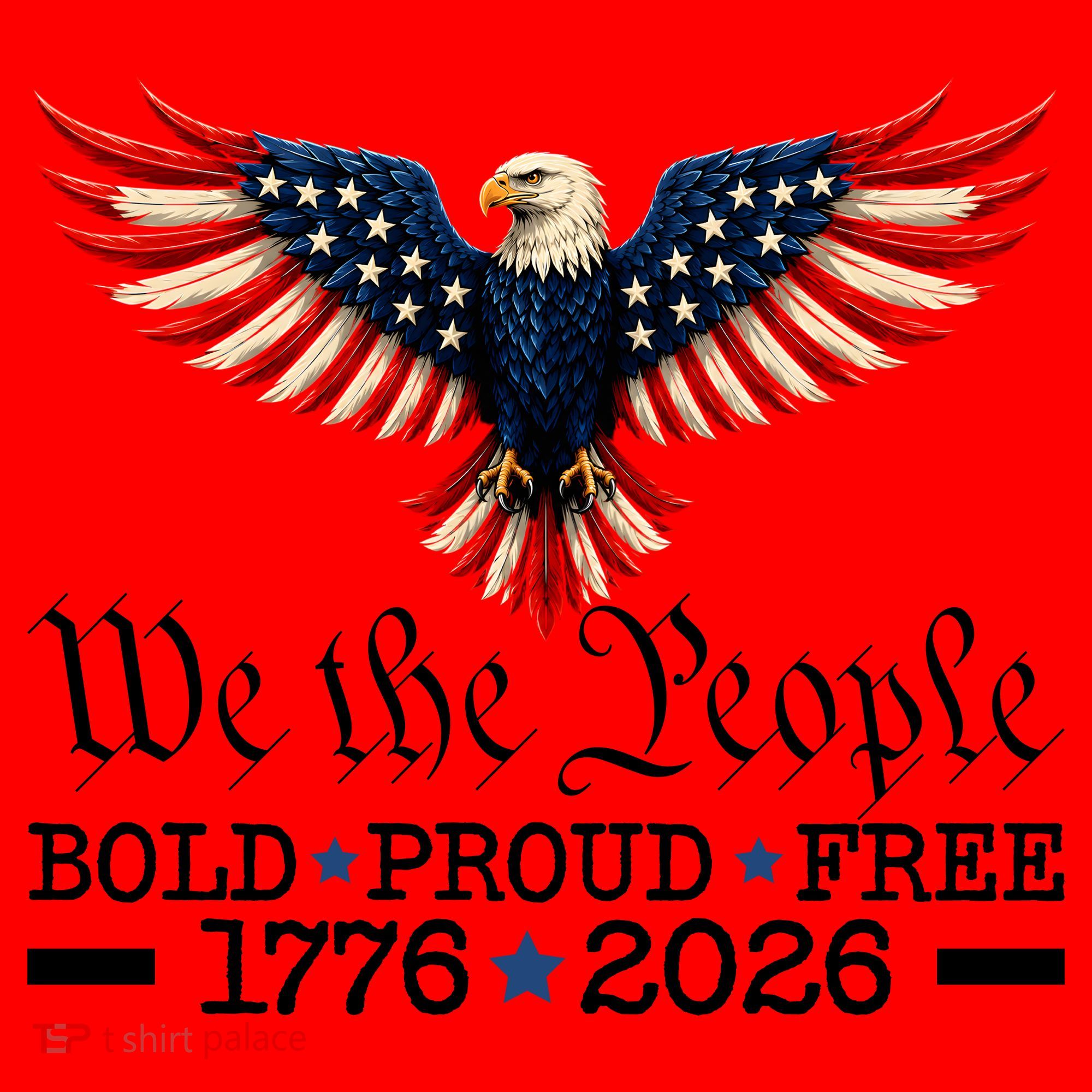 We The People Bold Proud Free 1776-2026 Santa Hat