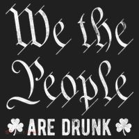 We The People Are Drunk St Patricks Day Beanie thumb 2