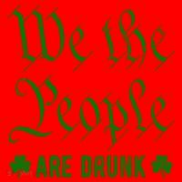 We The People Are Drunk St Patricks Day Santa Hat thumb 1