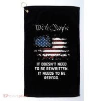 We The People It DoesnT Need To Be Rewritten Usa Golf Towel thumb 0