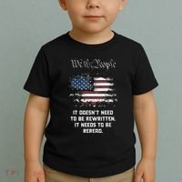 We The People It DoesnT Need To Be Rewritten Usa Toddler T-Shirt thumb 2