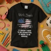 We The People It DoesnT Need To Be Rewritten Usa Kids T-Shirt thumb 3