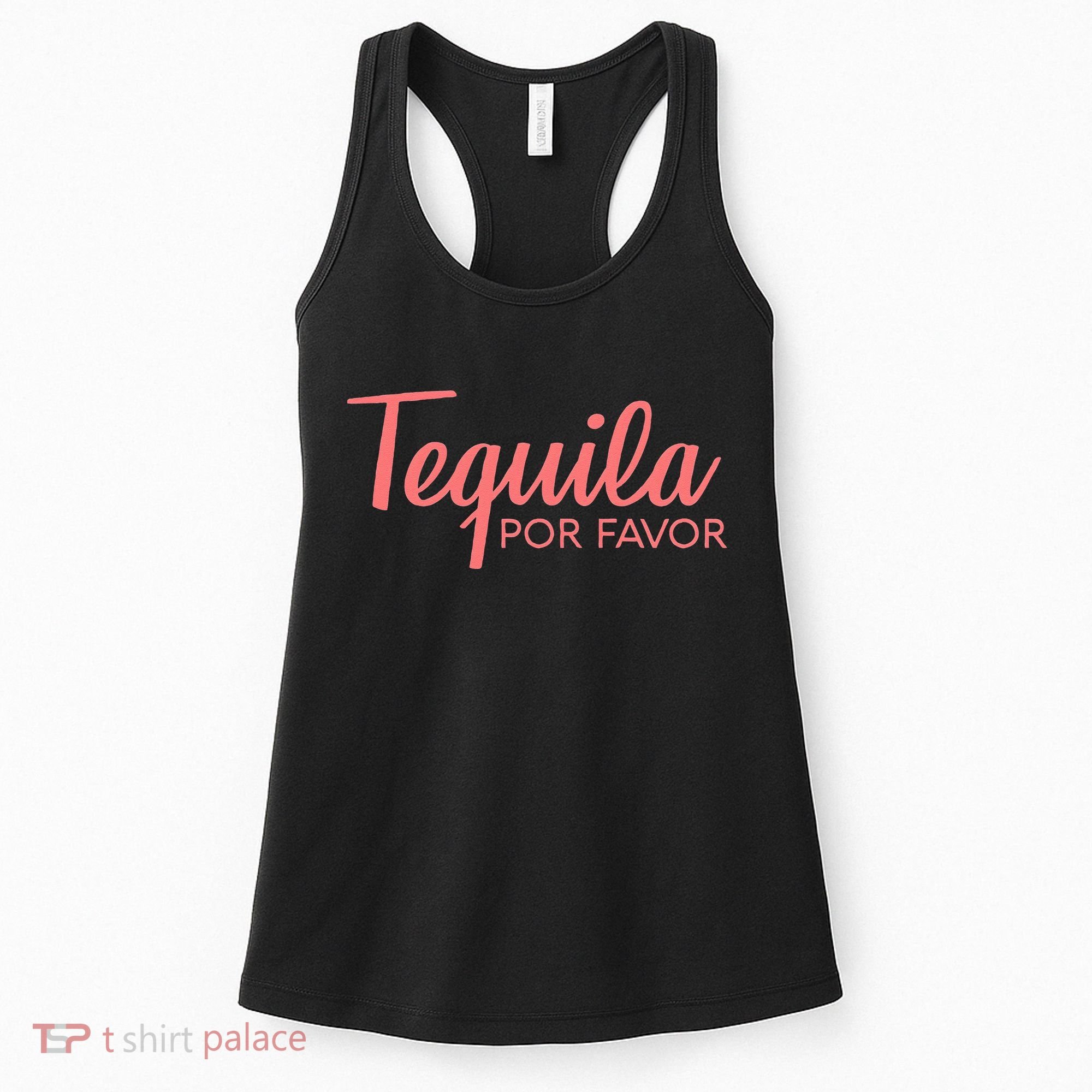Womens TEQUILA POR FAVOR Cinco De Mayo Drinking Tee Women's Tank Top