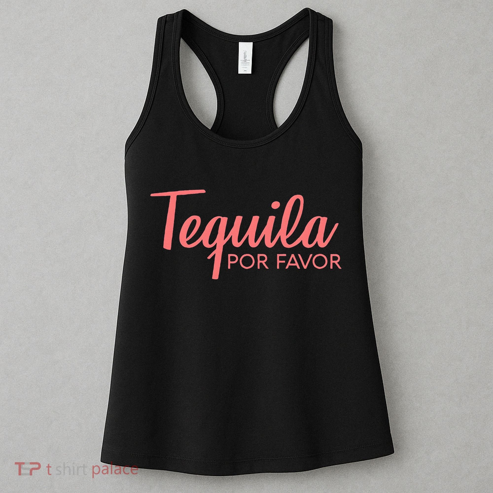 Womens TEQUILA POR FAVOR Cinco De Mayo Drinking Tee Women's Tank Top