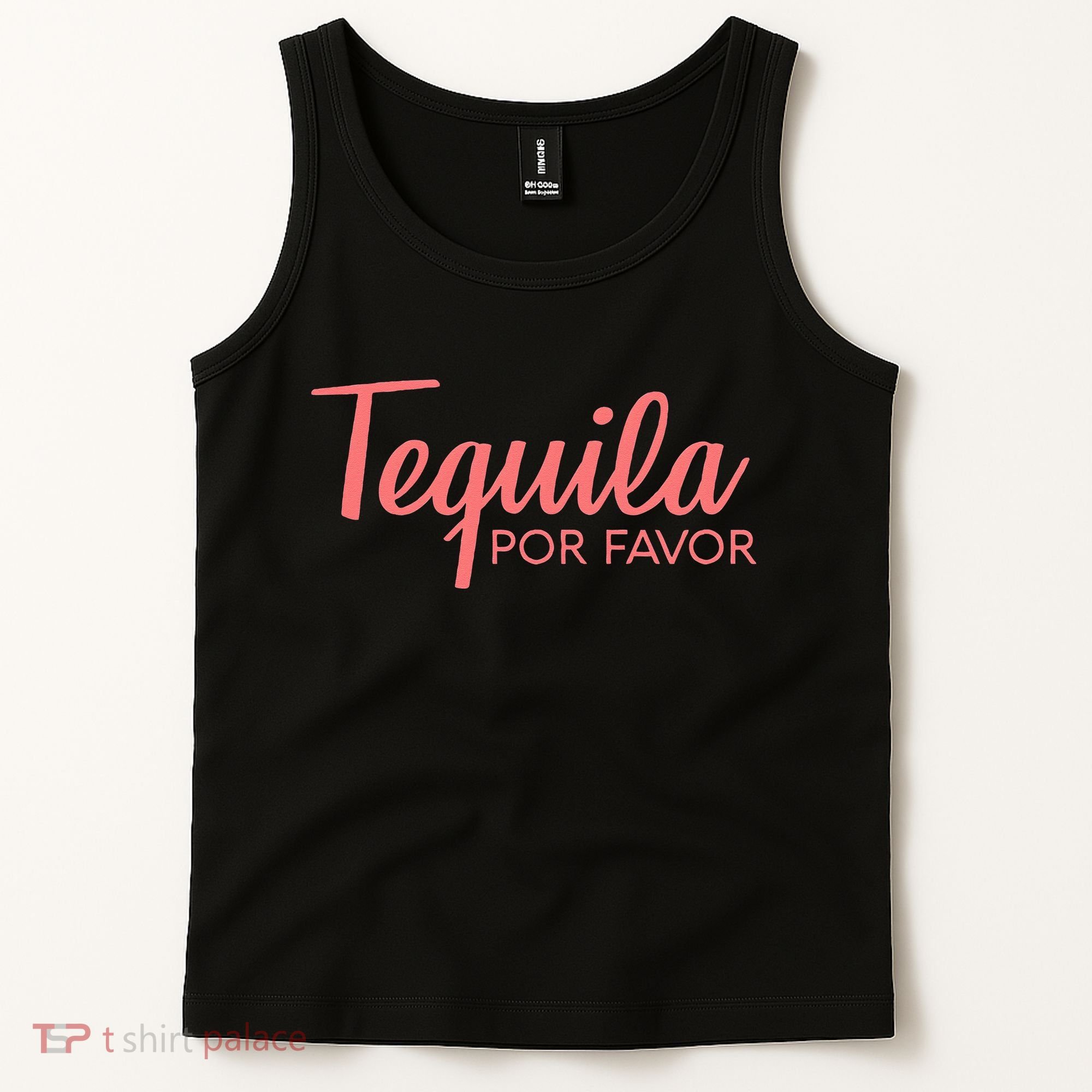 Womens TEQUILA POR FAVOR Cinco De Mayo Drinking Tee Tank Top