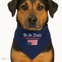 We The People Have Had Enough Protest Politics USA-Made Doggie Bandana thumb 1