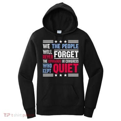 We The People Will Never Forget Protest Women's Hoodie