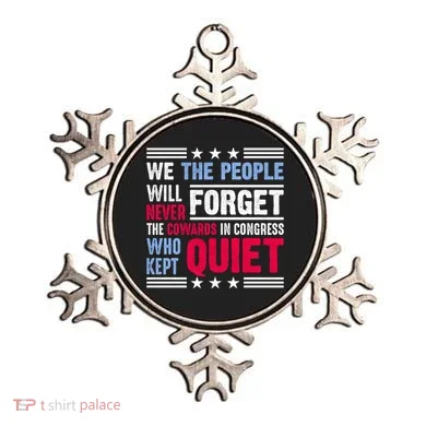 We The People Will Never Forget Protest Ornament