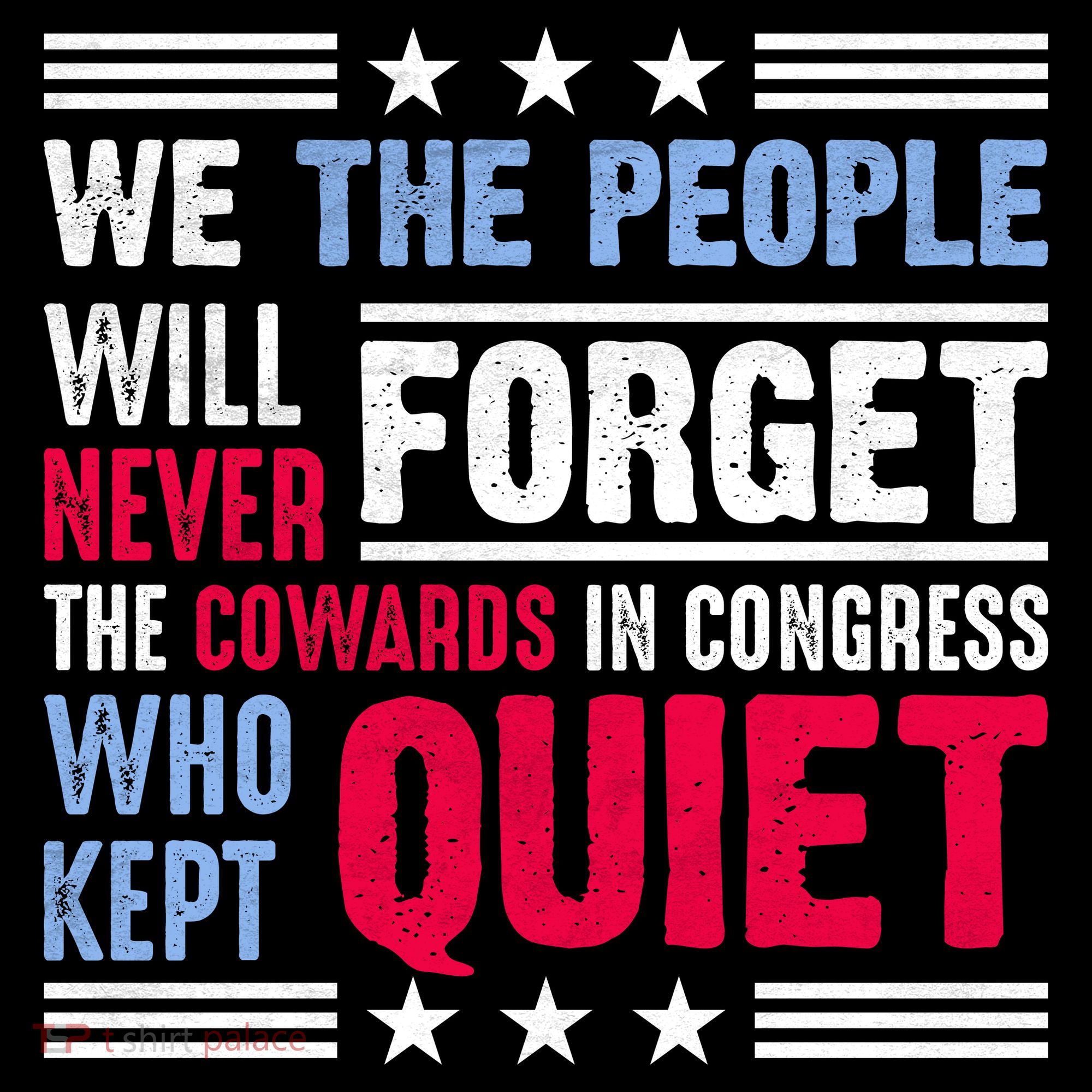 We The People Will Never Forget Protest Ornament