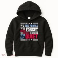 We The People Will Never Forget Protest Kids Hoodie thumb 0