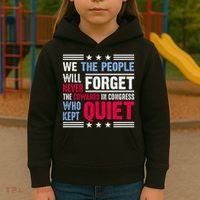 We The People Will Never Forget Protest Kids Hoodie thumb 3