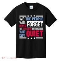 We The People Will Never Forget Protest Kids T-Shirt thumb 0
