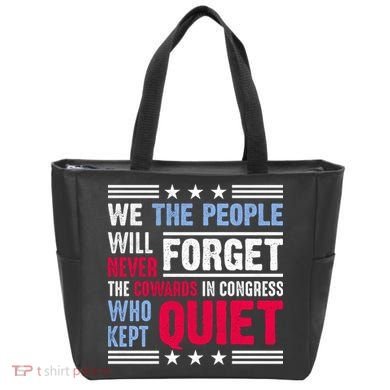 We The People Will Never Forget Protest Tote Bag