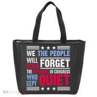 We The People Will Never Forget Protest Tote Bag thumb 0