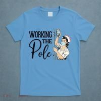 Working The Pole Funny Er Nurse Life Emergency Room Nursing Gift T-Shirt thumb 4