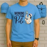 Working The Pole Funny Er Nurse Life Emergency Room Nursing Gift T-Shirt thumb 5