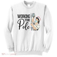 Working The Pole Funny Er Nurse Life Emergency Room Nursing Gift Sweatshirt thumb 0