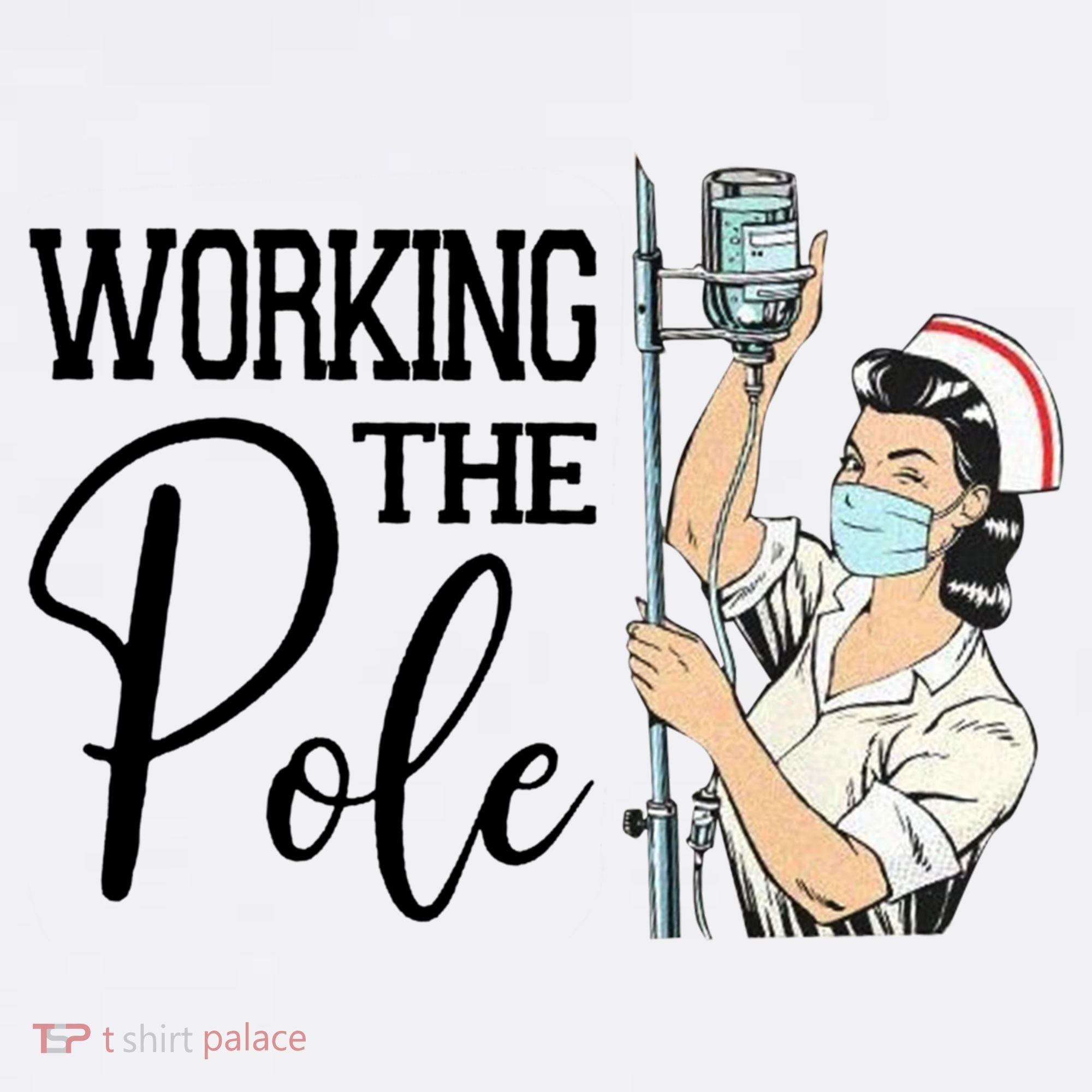 Working The Pole Funny Er Nurse Life Emergency Room Nursing Gift Women's Hoodie
