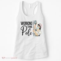 Working The Pole Funny Er Nurse Life Emergency Room Nursing Gift Women's Tank Top thumb 0