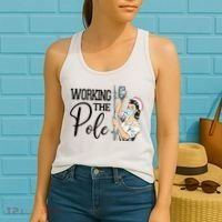 Working The Pole Funny Er Nurse Life Emergency Room Nursing Gift Women's Tank Top thumb 2