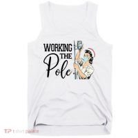 Working The Pole Funny Er Nurse Life Emergency Room Nursing Gift Tank Top thumb 0