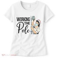 Working The Pole Funny Er Nurse Life Emergency Room Nursing Gift Women's T-Shirt thumb 0