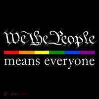We The People Means Everyone LGBT Pride Month Pajama Set thumb 2