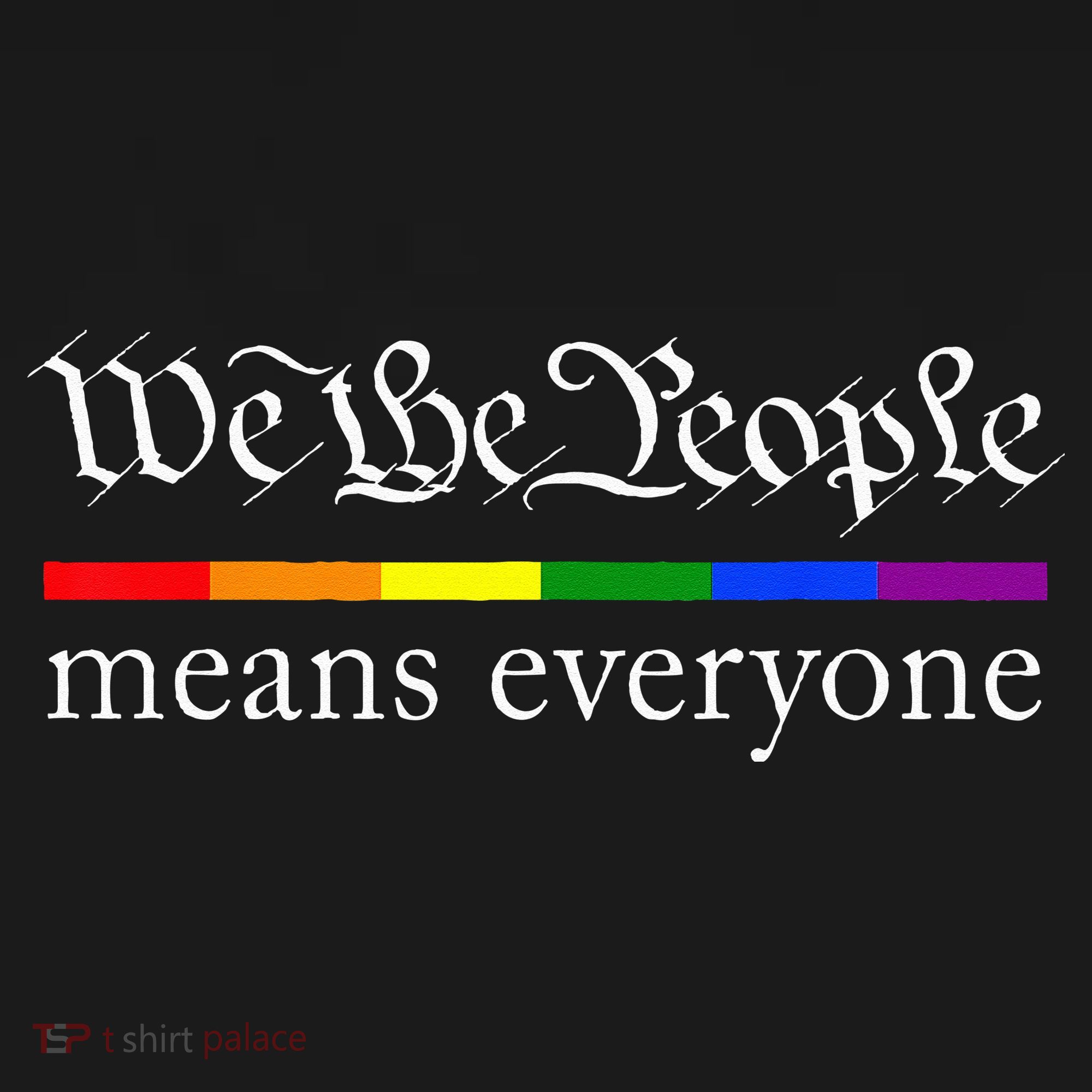 We The People Means Everyone LGBT Pride Month Ornament