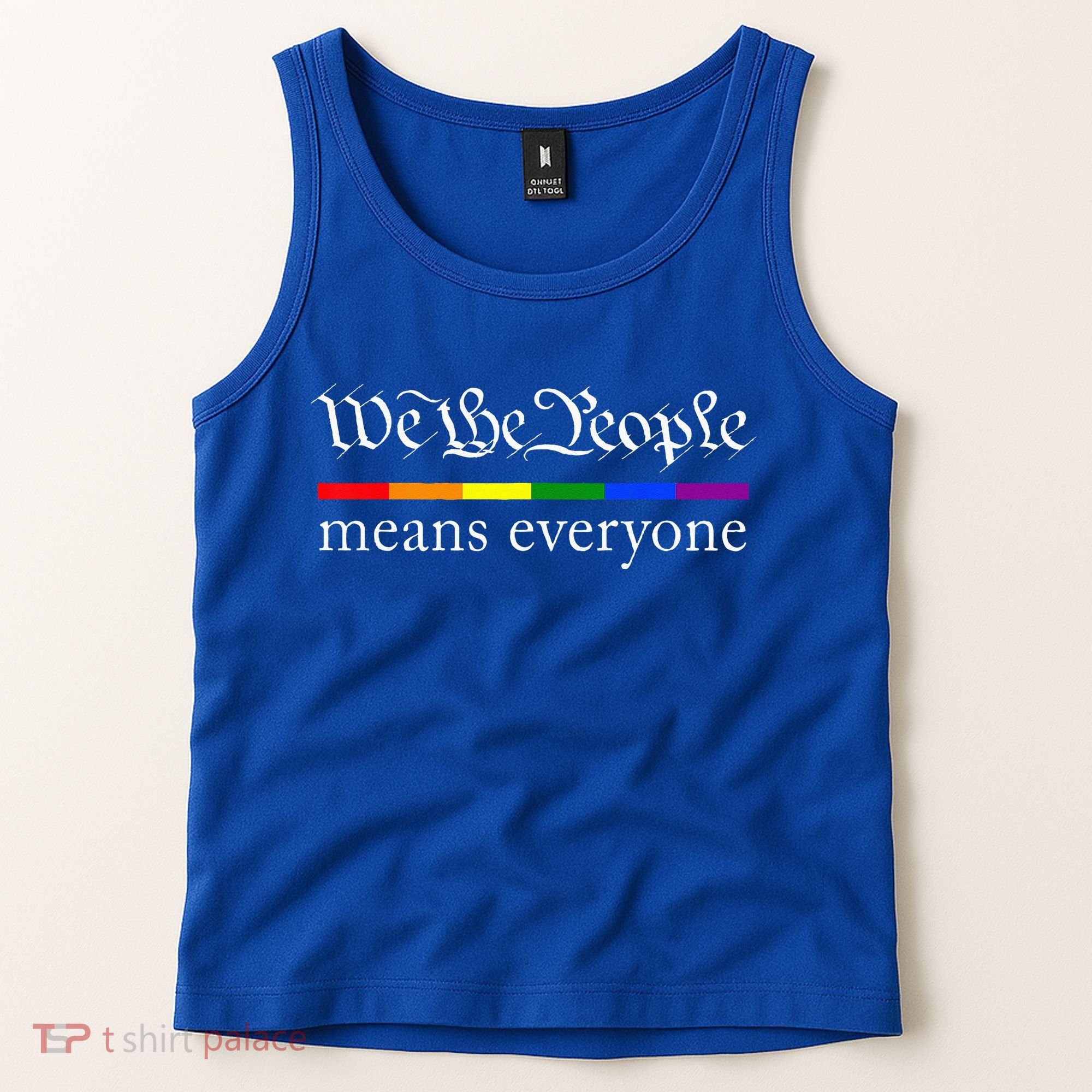 We The People Means Everyone LGBT Pride Month Tank Top