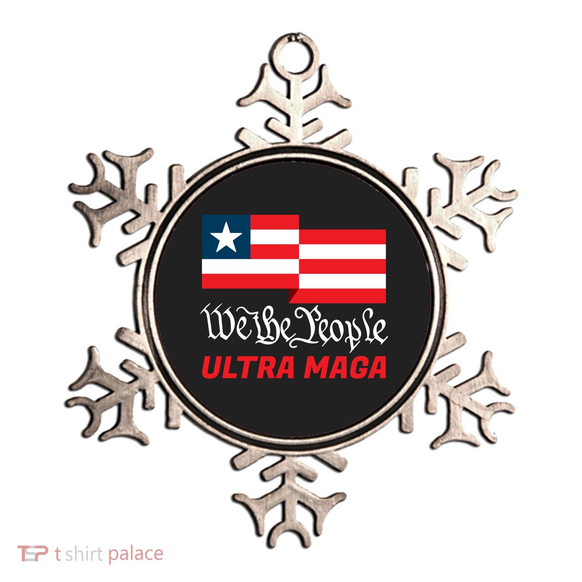 We The People Ultra MAGA Trump 2024 Anti Biden Ornament
