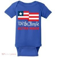 We The People Ultra MAGA Trump 2024 Anti Biden Baby Bodysuit thumb 0