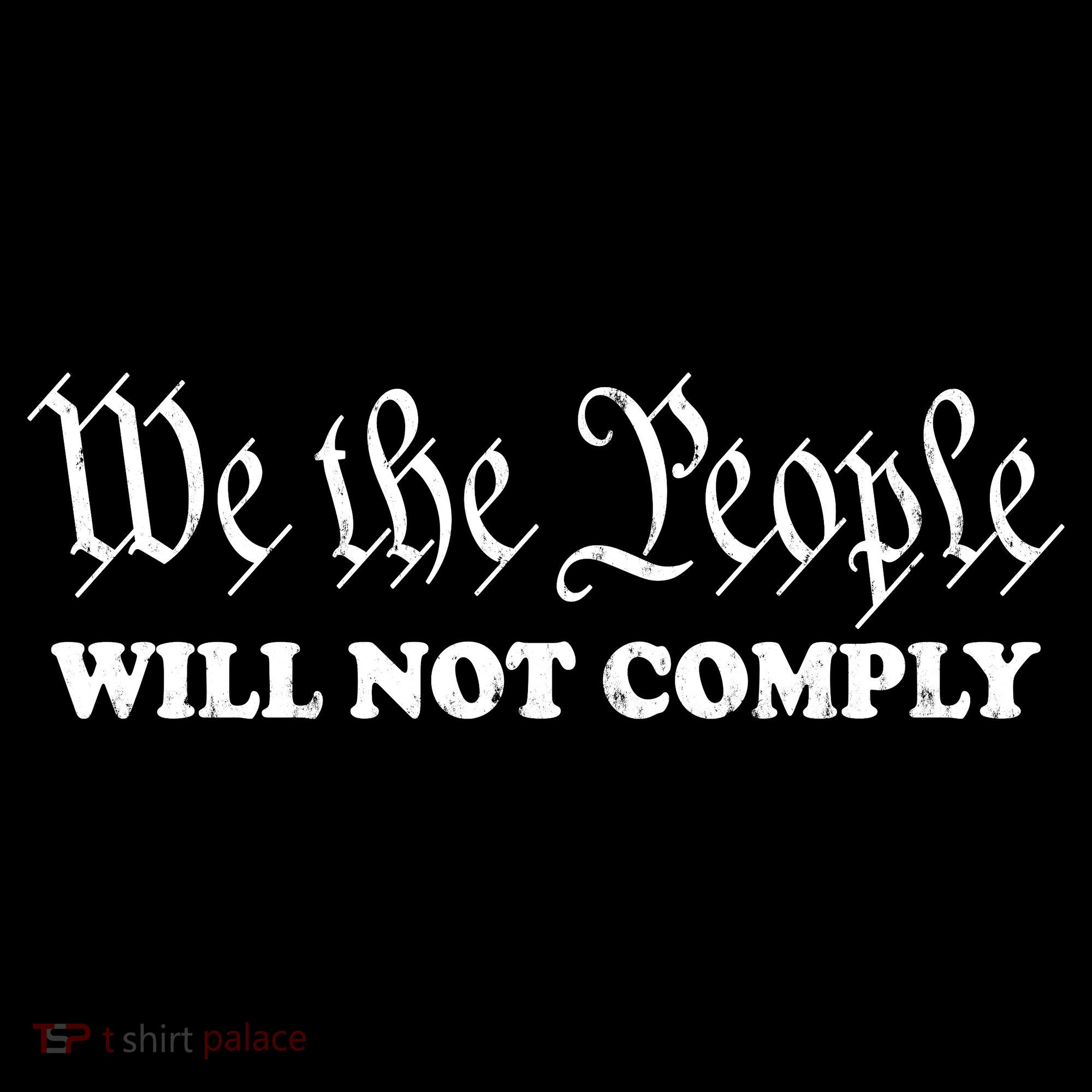 We The People Will Not Comply Ornament
