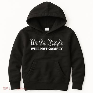 We The People Will Not Comply Kids Hoodie