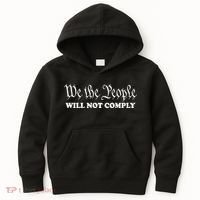 We The People Will Not Comply Kids Hoodie thumb 0