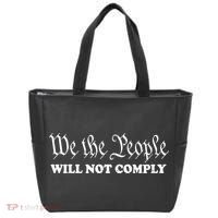We The People Will Not Comply Tote Bag thumb 0