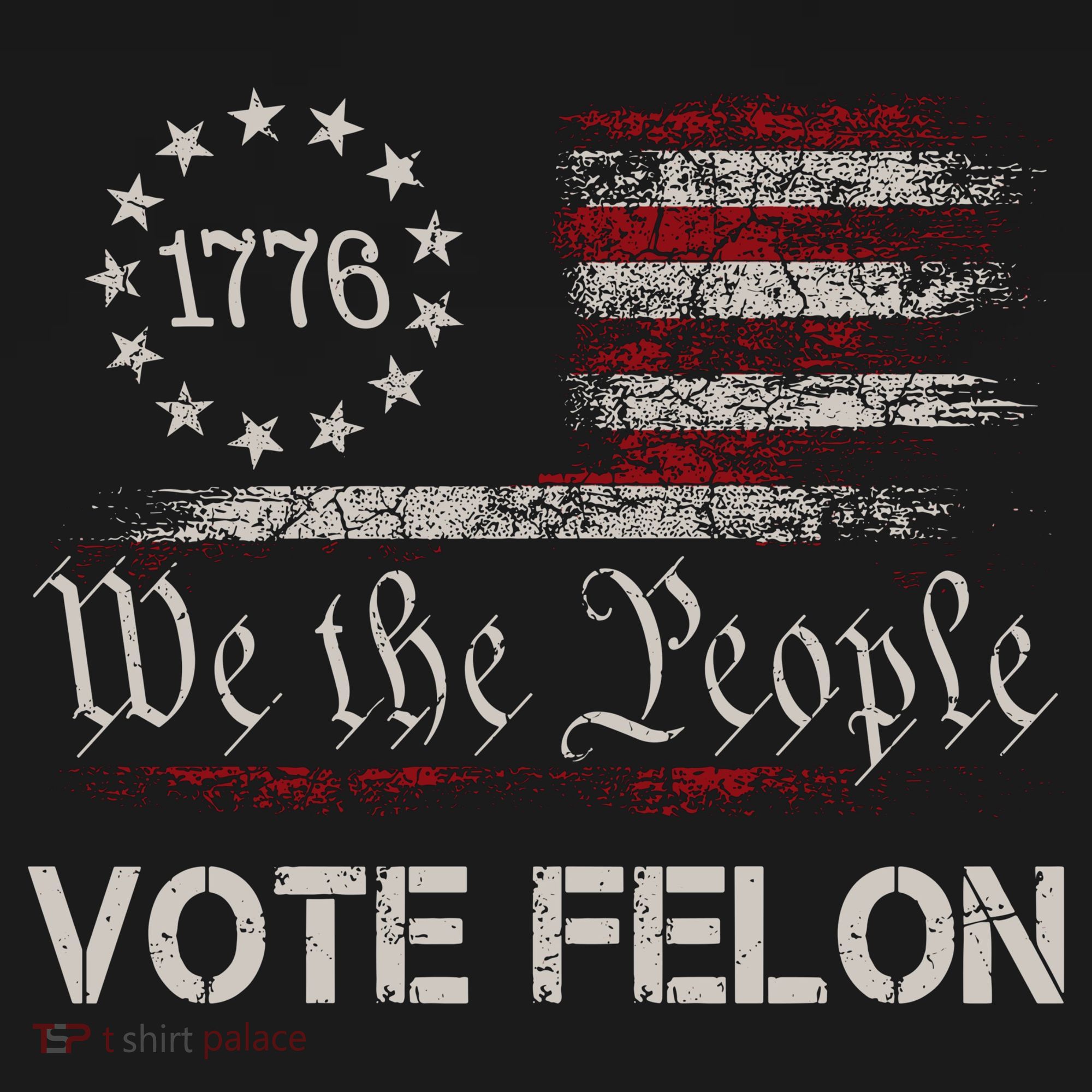 We The People Vote Felon Funny 1776 Coaster