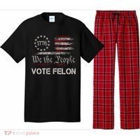 We The People Vote Felon Funny 1776 Pajama Set thumb 0