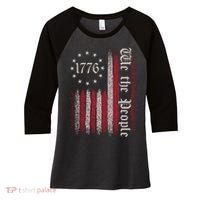 We The People 1776 Spark Women's Tri-Blend 3/4-Sleeve Raglan Shirt thumb 0
