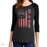 We The People 1776 Spark Women's Tri-Blend 3/4-Sleeve Raglan Shirt thumb 2