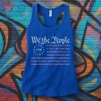 We The People Betsy Ross Flag Preamble Of The Constitution Gift Women's Tank Top thumb 3