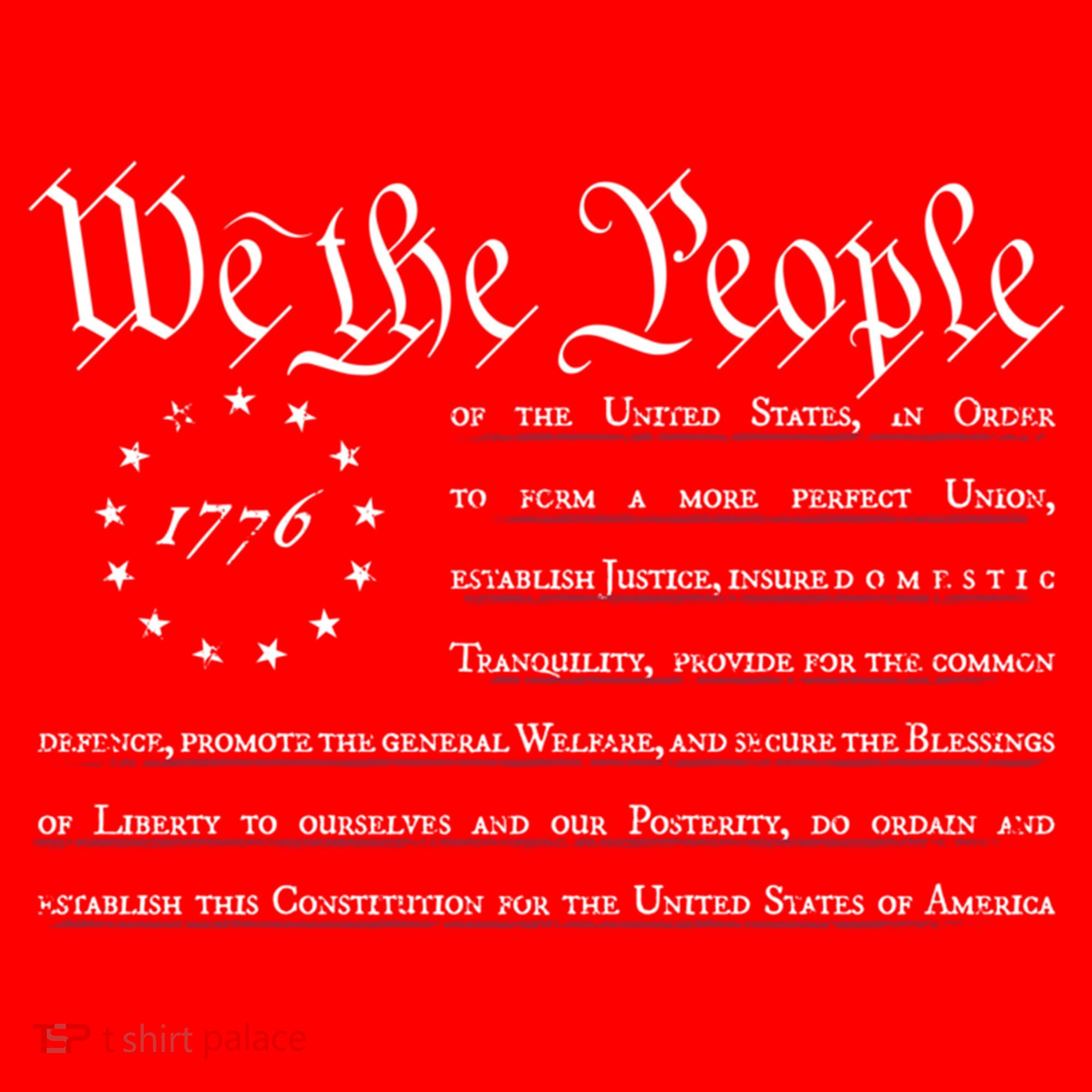 We The People Betsy Ross Flag Preamble Of The Constitution Gift Santa Hat