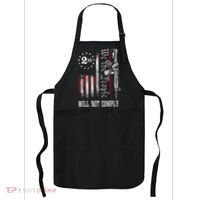 We The People Will Not Comply Ar15 Progun Rights 2a Apron thumb 0