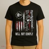 We The People Will Not Comply Ar15 Progun Rights 2a T-Shirt thumb 3