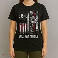 We The People Will Not Comply Ar15 Progun Rights 2a T-Shirt thumb 4